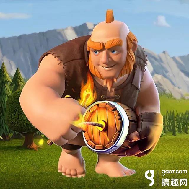 部落冲突手游魔后不一样画风的巨人