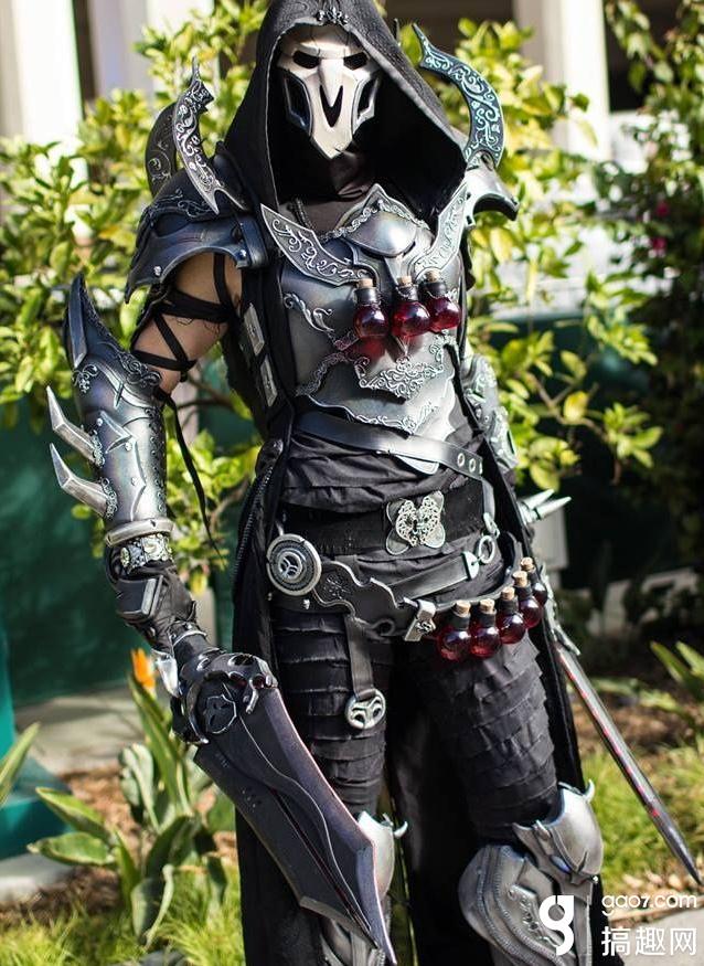 守望先锋死神cosplay,守望先锋cosplay泳装 守望先锋 暗黑版死神同人cos秀赏析
