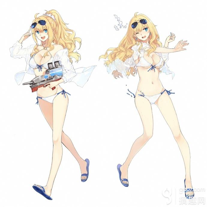 战舰少女r金刚泳装好看吗 金刚泳装大破立绘