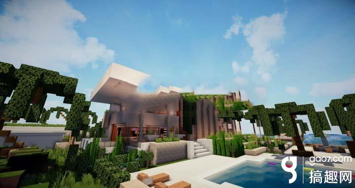 我的世界华丽的现代别墅地图下载 Minecraft我的世界专区 搞趣网
